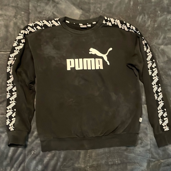 PUMA SWEATSHIRT WITH TIE DYE AND GRAPHICS SIZE S - Picture 1 of 11